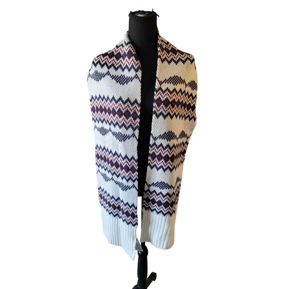 NWOT Timberland Women's Patterned Knit 2-Way Acrylic multicolored Scarf Classic - Picture 1 of 8